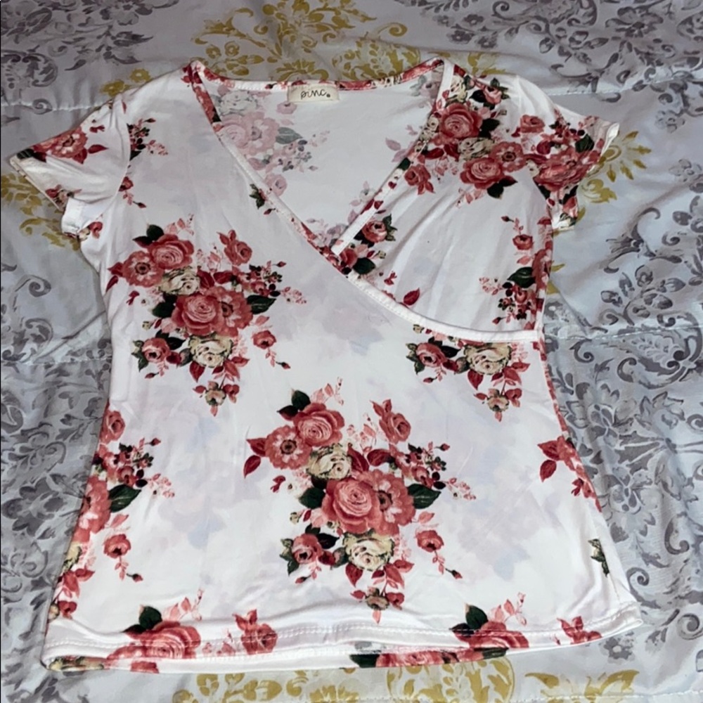 Pink Floral blouse